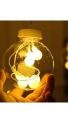 3 Metre  60x90 Cm Boyutunda Sarı Renk Top Modeli Animasyonlu Led İç Mekan Yılbaşı Süsü