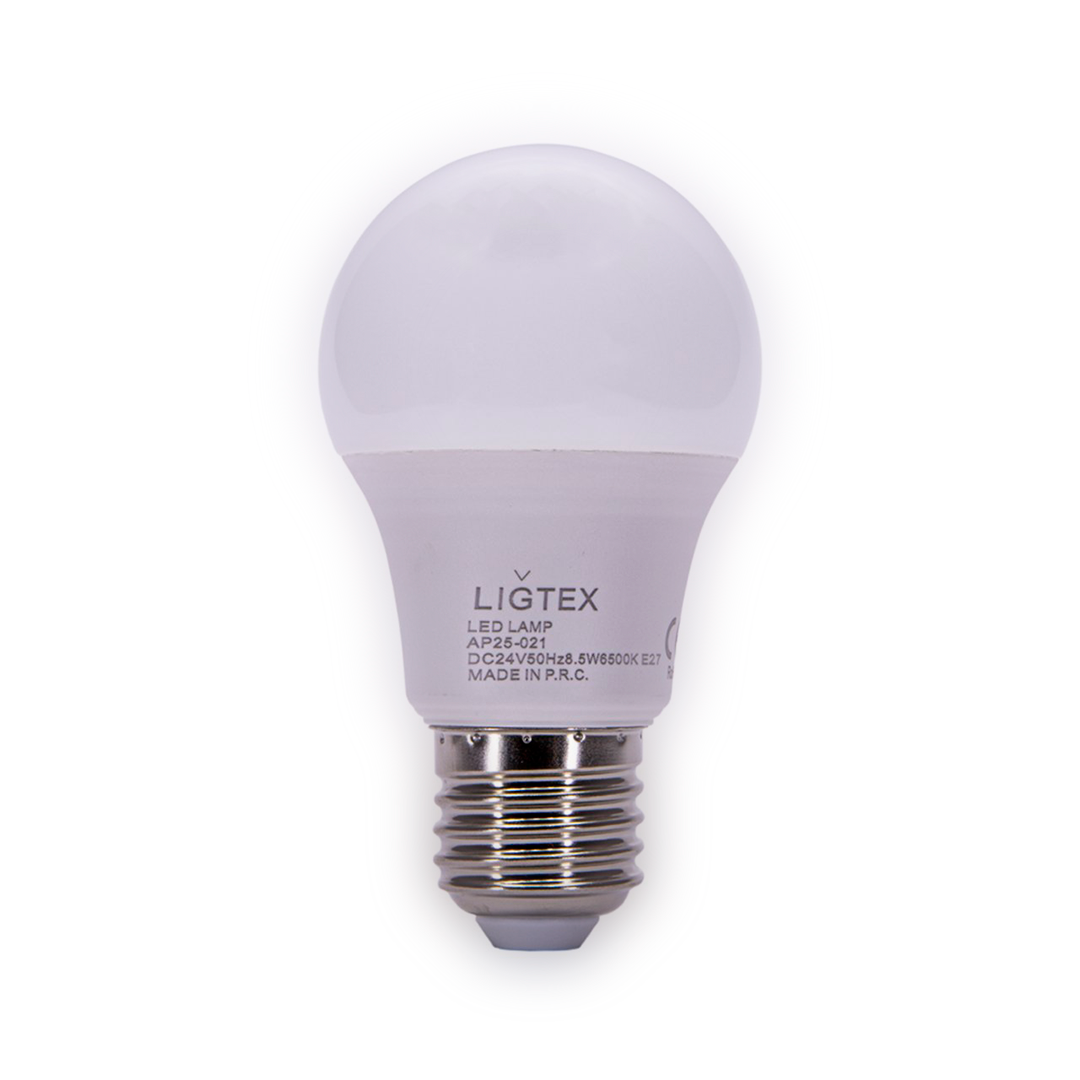 Ligtex/8nokta5w-24v-720lm-6500k-e27-a55-led-ampul/1