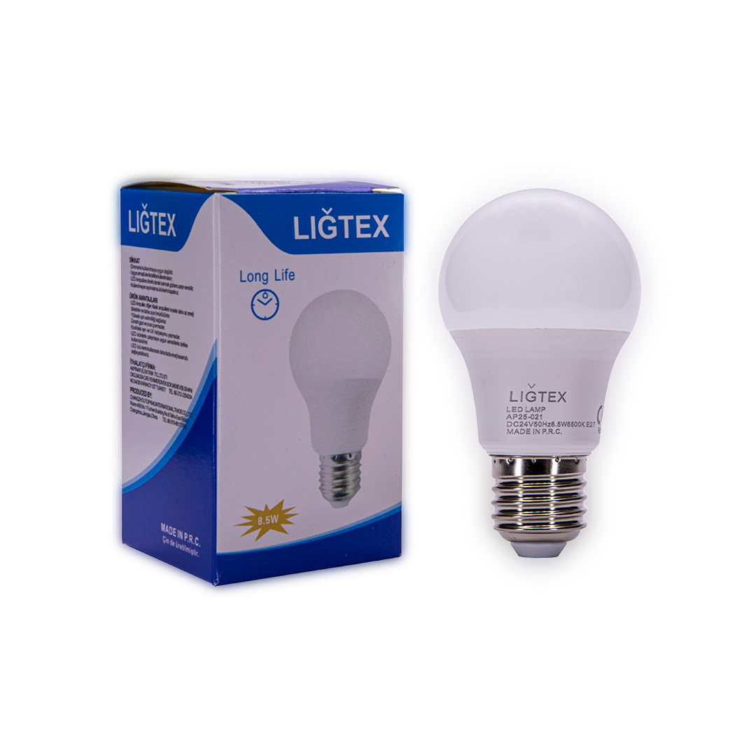 Ligtex/8nokta5w-24v-720lm-6500k-e27-a55-led-ampul/2