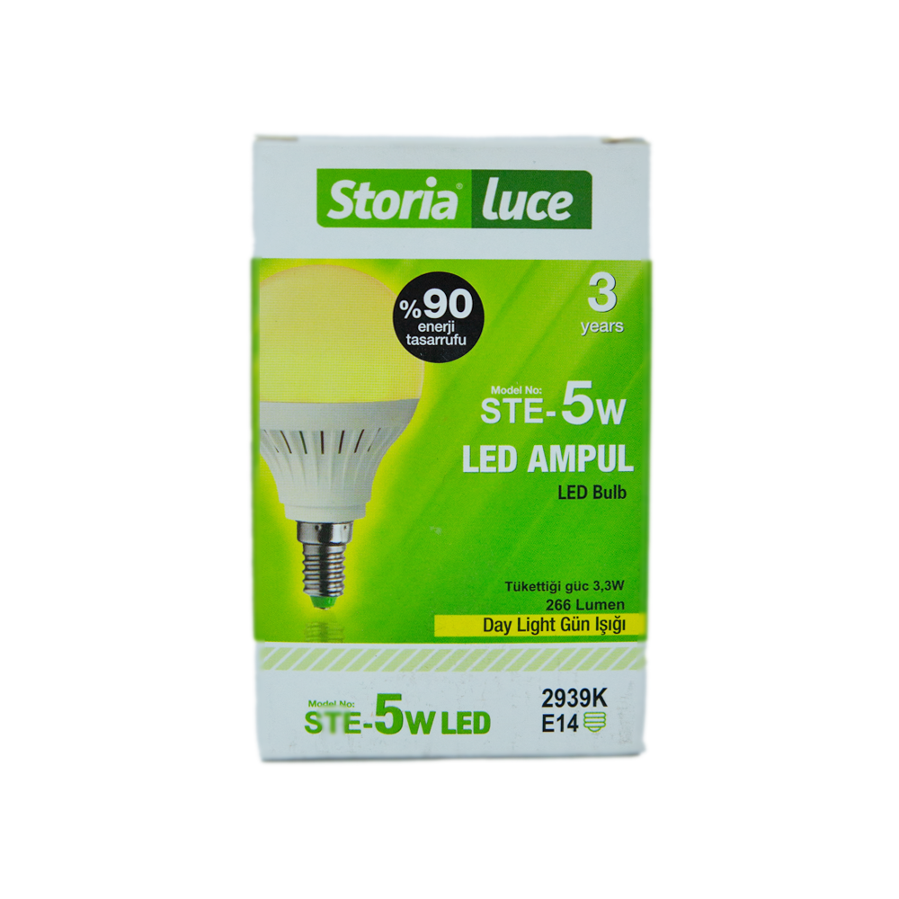 StoriaLuce/5w-220-240v-266lm-3000k-e14-led-top-buji-ampul/2