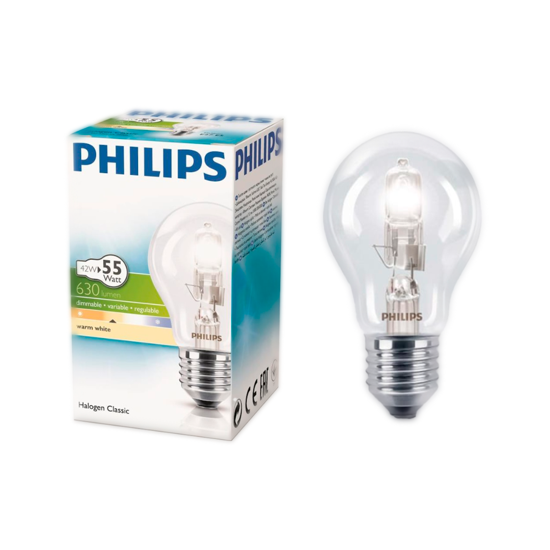 Philips/42w-230v-2800k-e27-a60-halojen-normal-ampul/2