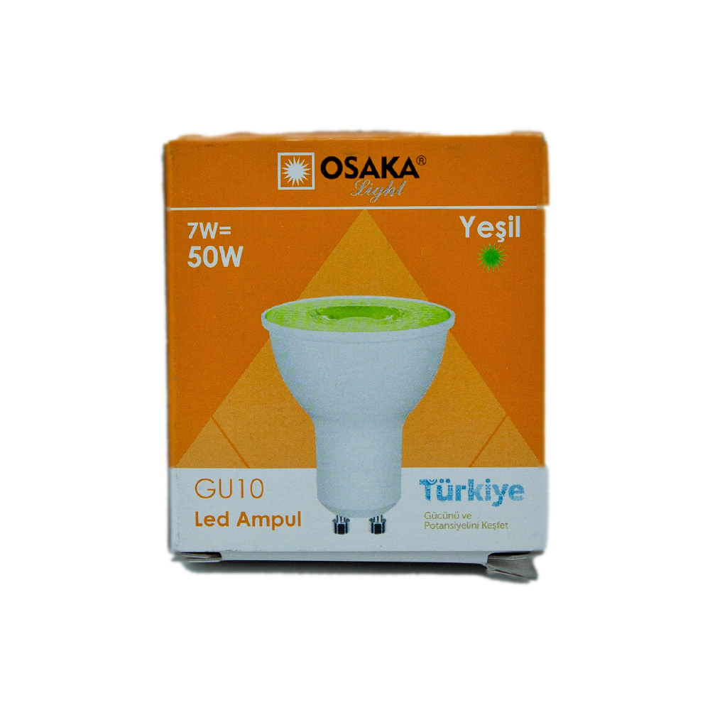 Osaka/7w-230v-630lm-yesil-gu10-led-canak-ampul/2