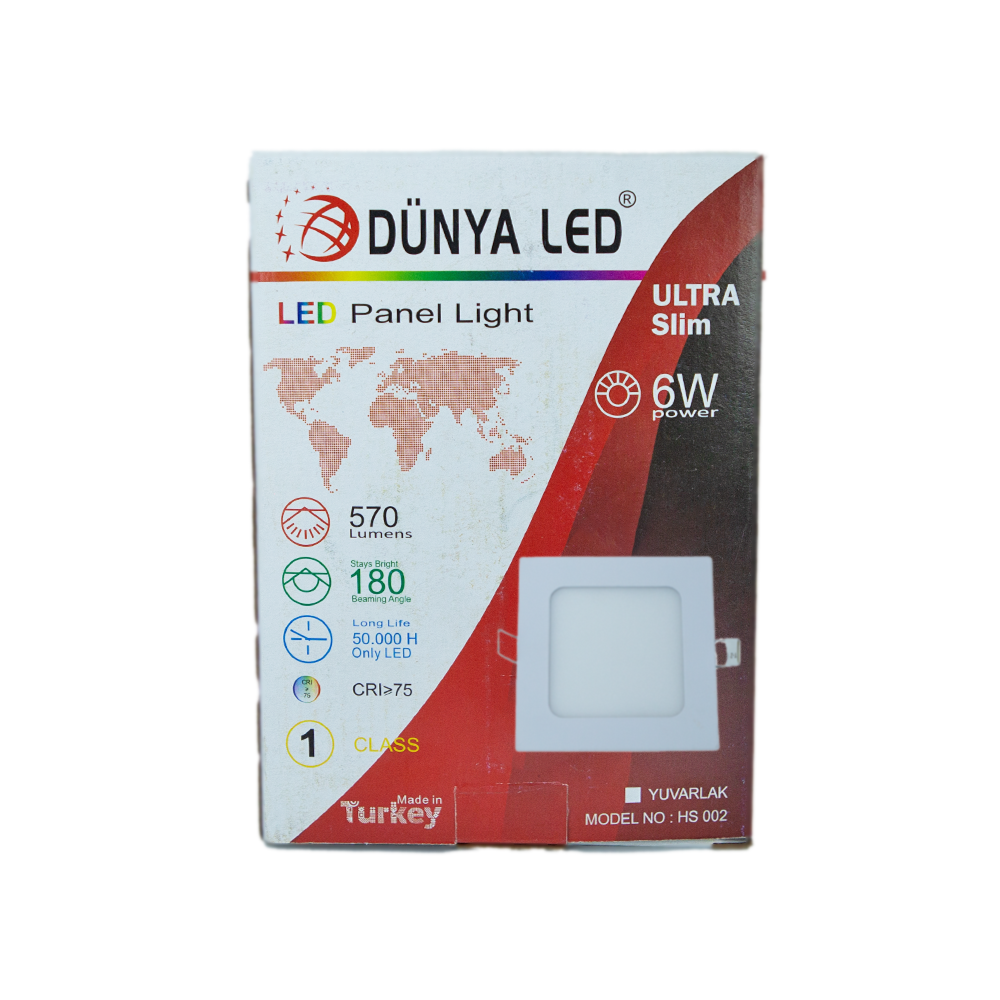 DunyaLed/6w-570lm-3000k-siva-alti-led-spot-panel/2