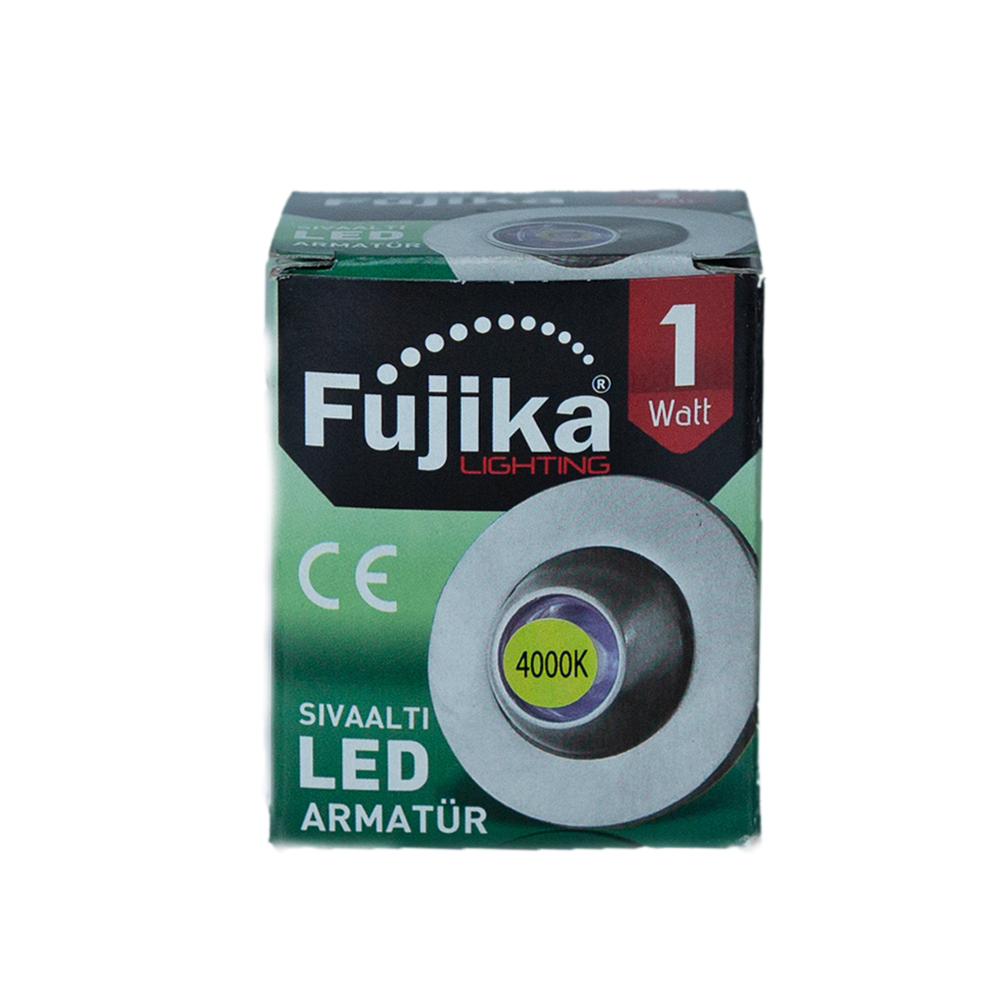 Fujika/1w-220v-3000k-siva-alti-led-spot-manda-gozu/2