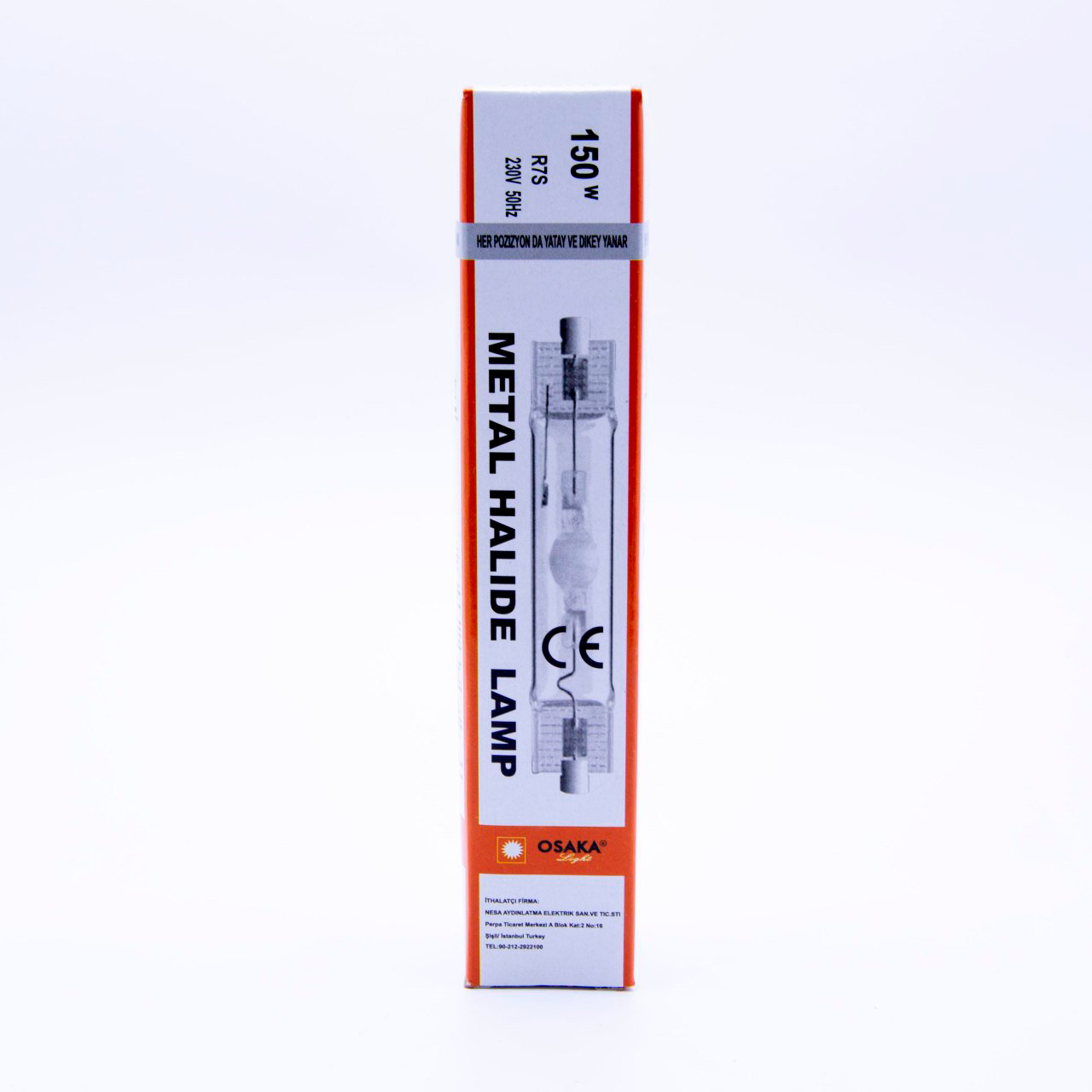 Osaka 150W 230V 2700K R7s Metal Halide Ampul