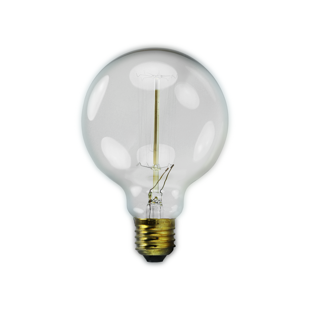 40W 220-240V 2200K E27 G95 Akkor Flamanlı Rustik Ampul