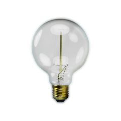 60W 220-240V 2200K E27 G95 Akkor Flamanlı Rustik Ampul