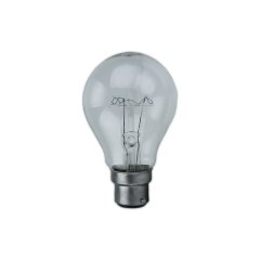 Tesla 100W 240V 2800K B22 A60 Şeffaf Cam Halojen Normal Ampul