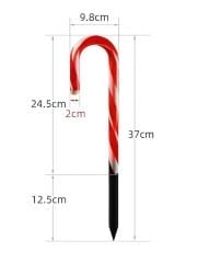 Baston Model 11W Kırmızı Renk  Led Yılbaşı Süsü