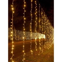 2x2 Metre 480 Ledli Sabit Perde Modelinde Yılbaşı Aydınlatması