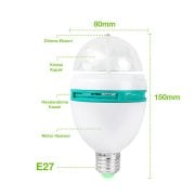 Kenstar Led Kristal 3W Disko Efekt Ampul (RGB Çok Renkli)