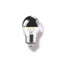 Ecolite 4W LED CROWN SILVER G45 Ampul 220V 370 Lümen 15.000 Saat Ömür