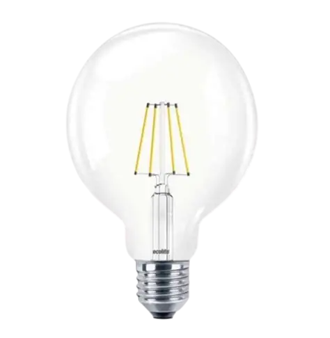 Ecolite 7W LED FILAMENT G125 Ampul 220V Şeffaf cam 900 Lümen 15.000 Saat Ömür