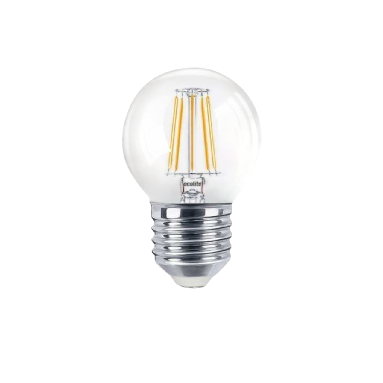 Ecolite 6W LED DIMMABLE FILAMENT 810LM G45 Ampul 220V Şeffaf Cam 15.000 Saat Ömür