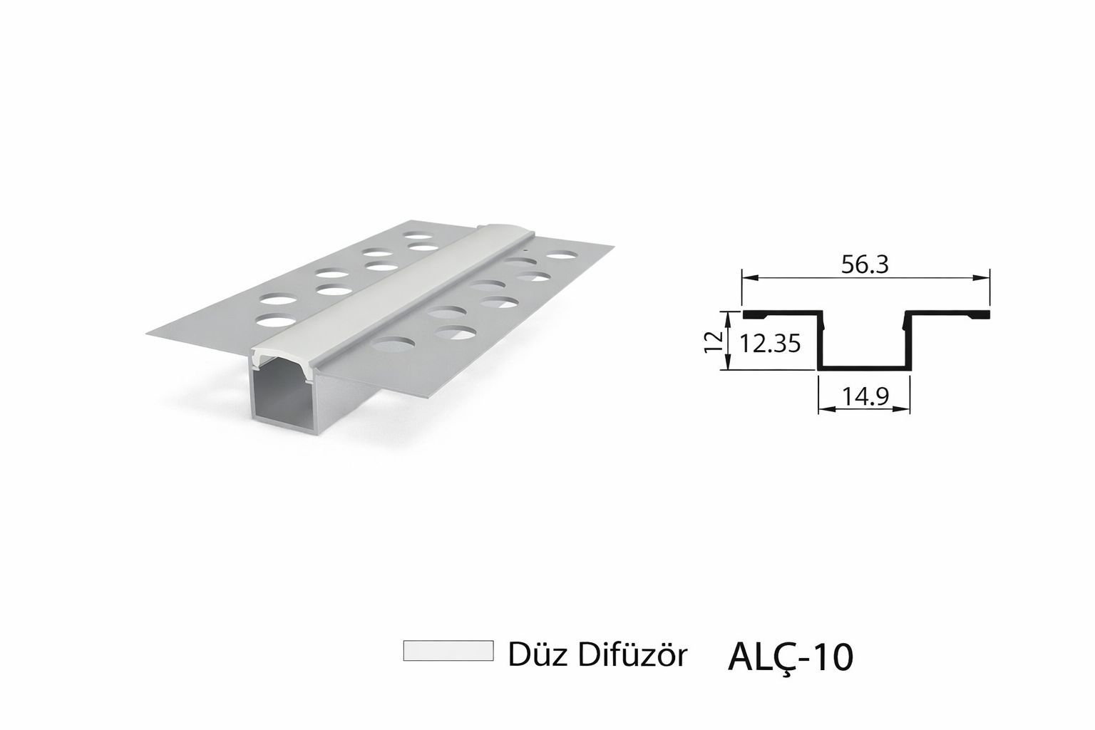 ALC-10 3 Metre Alüminyum Profil