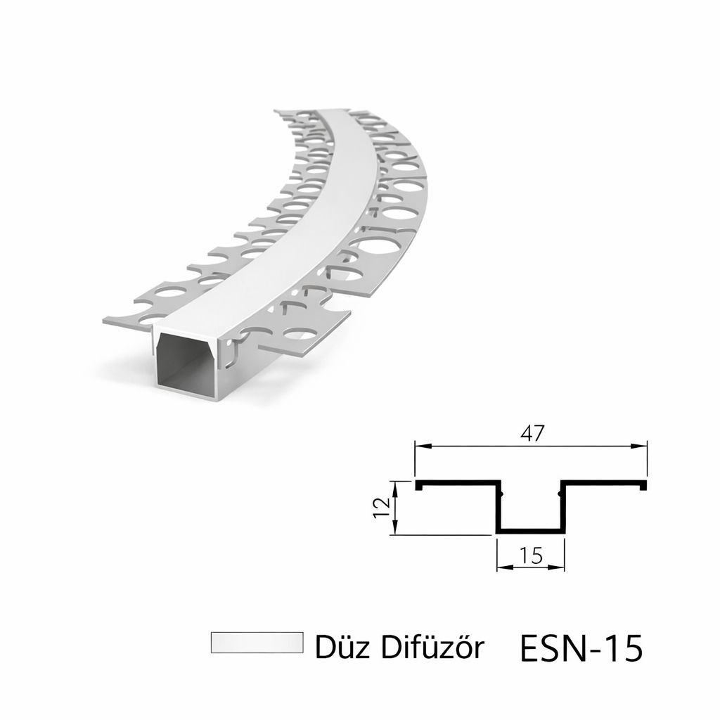 ESN-20 3 Metre Alüminyum Profil