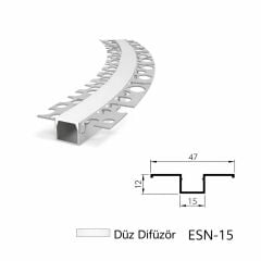 ESN-20 3 Metre Alüminyum Profil