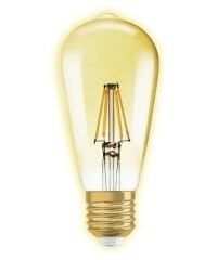 Ledolet 6W ST64 Flament Gold LED Ampul E27 – 2700K (Kırılmaz PC Gövde)